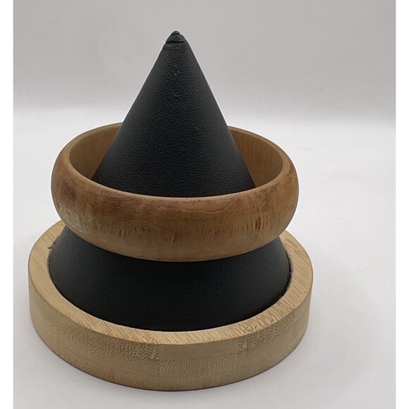 Handcrafted Natural Wood Bangle Bracelet - Picture 1 of 3